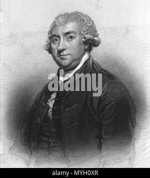 . Englisch: James Boswell, 9 Laird von Auchinleck, schottischer Rechtsanwalt, tagebuchschreibers und Autor. Kupferstich von S. Freeman aus einem Gemälde von Sir Joshua Reynolds 267 JamesBoswell Stockfoto