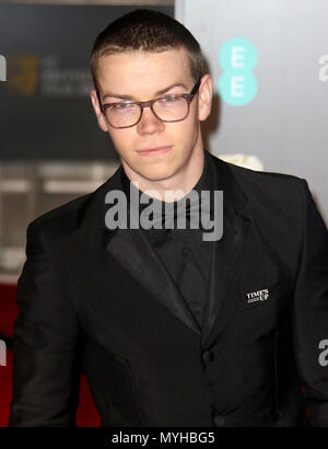 Februar 18, 2018 - Werden Poulter an EE British Academy Film Awards 2018 in der Royal Albert Hall in London, England, Großbritannien Stockfoto