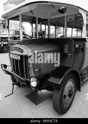 Thames Valley Traktion, Vintage Retro, Thames Valley Busse, Reading, Berkshire, England, UK, GB. Stockfoto