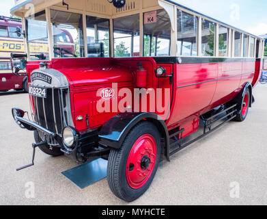 Thames Valley Traktion, Vintage Retro, Thames Valley Busse, Reading, Berkshire, England, UK, GB. Stockfoto