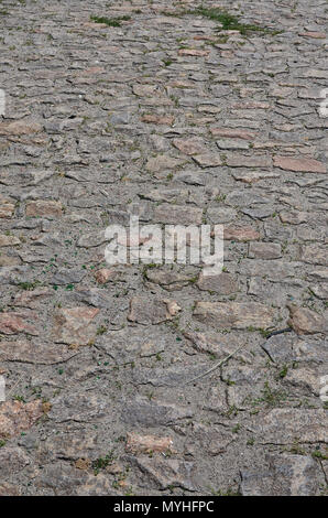 Die Textur ist sehr alt und ungenau, fertiger Aus relief Steine in verschiedenen Formen Stockfoto