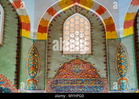 Die Vew von shahzada (Prince) Mahmud Grab, mausoleum am Muradiye Complex oder Komplexe von Sultan Murad II. in Bursa, Türkei. 20. Mai 2018 Stockfoto