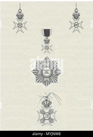 300 Komturkreuz ritterkreuz Stern und Groszkreuz Militär-Max-Joseph-Orden Bayern Stockfoto