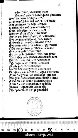 . Komst van Keiser Frederyck te Trier-Druck (Gouda?). ca. 1484. Diese Datei fehlt, Informationen zum Autor. 300 KOMST Trier 2. Stockfoto