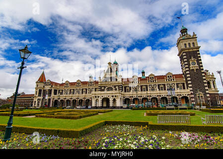 Bahnhof Dunedin in Dunedin auf der Südinsel Neuseelands Stockfoto