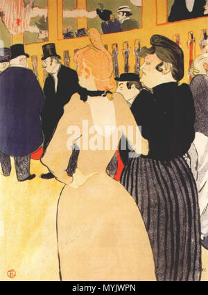 . Im Moulin Rouge La Goulue und ihre Schwester. 1892 314 Lautrec im Moulin Rouge, La goulue und mome Fromage 1892 Stockfoto