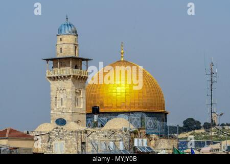 Israel, Jerusalem, Felsendom, April 3, 2018 | Verwendung weltweit Stockfoto