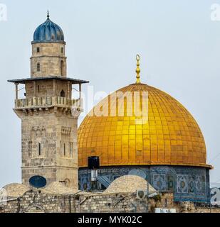 Israel, Jerusalem, Felsendom, April 3, 2018 | Verwendung weltweit Stockfoto