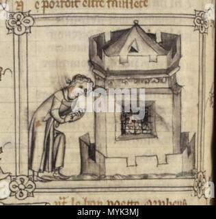 . Français: Machaut et Charles II le Mauvais. 14. Jahrhundert. Anonym 336 Machaut zloun 2 Stockfoto