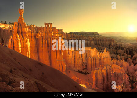 1992 HOODOOS MONOLITHEN stille Stadt Bryce Canyon National Park, Utah USA Stockfoto