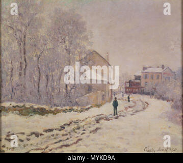 . Schnee in Argenteuil. 1875 368 Monet in Argenteuil Schnee Stockfoto