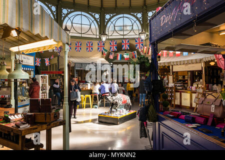 Guildhall Markthalle, Badewanne, Somerset, Großbritannien Stockfoto