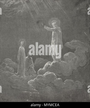 . Englisch: Paradies (Paradiso). 24. Februar 2016. Giulio Campagnola, Gustave Dore 408 Paradies (Paradiso) Stockfoto