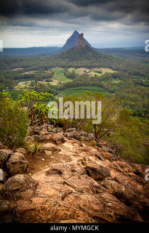 Eroberung Mount Ngungun, QLD, Australien Stockfoto