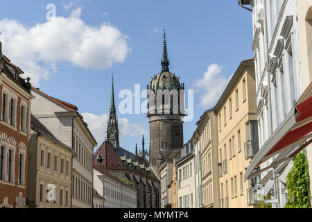 Schlosskirche in der Lutherstadt Wittenberg Stockfoto