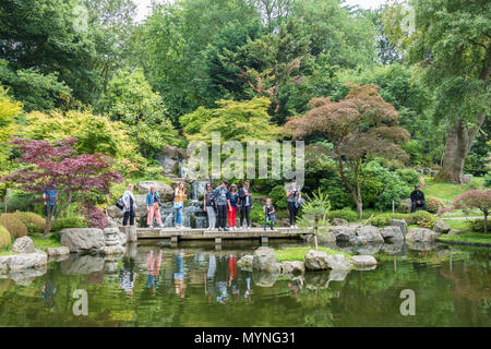 Die Kyoto Garden in Holland Park, London. Stockfoto