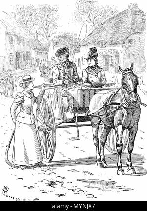 . Dezidiert gemischt; Rector's Tochter "Oh, lady Horton, wir ein Hockey Club begonnen haben. Ich wünsche würden Sie Cora!'; Lady Horton. "Wie mutig! Und haben Sie ein gemischtes Team spielen?"; Rektor der Tochter 'Oh nein, überhaupt nicht. Ich versichere Ihnen, sie sind alle sehr nette Leute!". 15. März 1899. Alland 441 PunchMarch 15 1899 Seite 132 Stockfoto