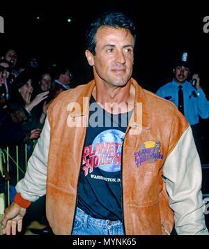 Washington, DC., USA, 3. Oktober 1993 Sylvester Stallone die Eröffnung des Planet Hollywood night club Credit besucht: Mark Reinstein/MediaPunch Stockfoto