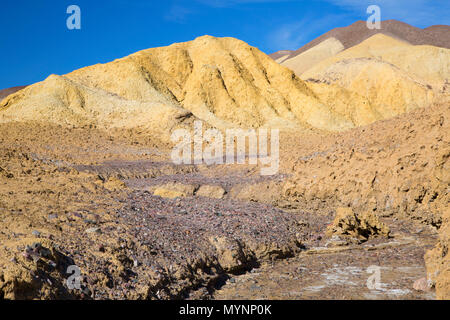 In der Nähe von Claystone Harmony Borax Werke, Death Valley National Park, Kalifornien Stockfoto