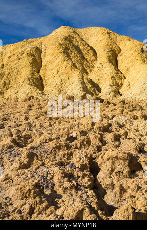 In der Nähe von Claystone Harmony Borax Werke, Death Valley National Park, Kalifornien Stockfoto