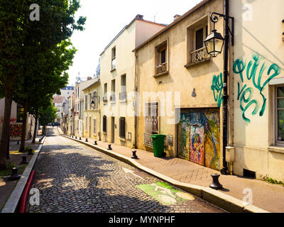 Rue Buot - Paris, Frankreich Stockfoto