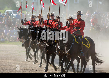 Royal Canadian Mounted Police RCMP musikalische Fahrt. Beachburg Ontario Kanada Stockfoto