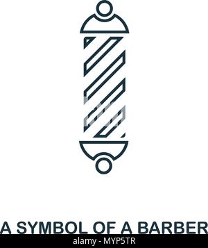 Ein Symbol für eine Friseur- Symbol. Flat Style Icon Design. UI. Abbildung: ein Symbol für eine Friseur- Symbol. Piktogramm isoliert auf Weiss. Fertig in web design, Anwendungen, Software, Druck verwenden. Stock Vektor