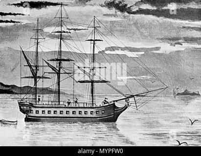 . Captain James Cooks Schiff, die Auflösung. 1907. James Cook, die weltumsegler London, John Murray, 1907. 452 Auflösung Schiff Stockfoto