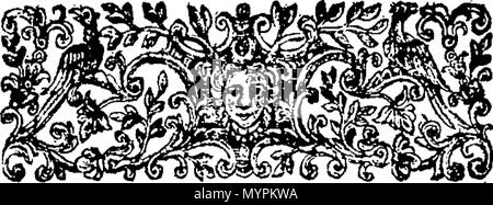 . Englisch: Fleuron aus Buch: ein Essay über die vergleichende Anatomie. 319 Ein Essay über vergleichende Anatomie. Fleuron T 062571-3 Stockfoto