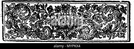 . Englisch: Fleuron aus Buch: ein Essay über die Kritik. Durch Herrn Papst geschrieben. 319 Ein Essay über Kritik. Durch Herrn Papst geschrieben. Fleuron T 005572-1 Stockfoto