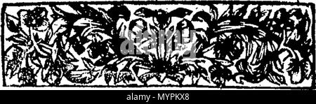 . Englisch: Fleuron aus Buch: ein Essay über die Kritik. Durch Herrn Papst geschrieben. 319 Ein Essay über Kritik. Durch Herrn Papst geschrieben. Fleuron T 005576-3 Stockfoto