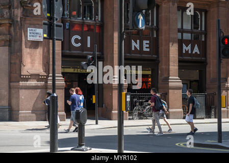 Bild Central Kino, Große Mühle Street, Soho, London, England, Großbritannien Stockfoto