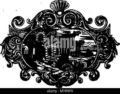 . Englisch: Fleuron aus Buch: Ein Essay zu einer topographischen Geschichte der Grafschaft Norfolk, mit der Beschreibung der Städte, Dörfer und Weiler, mit den Grundlagen der Klöster, Kirchen, Kapellen, chanteries und andere religiöse Gebäude. Auch ein Konto der alten und gegenwärtigen Stand der Pfarrhäuser, Pfarren, donatives und impropriations, ihre ehemalige und gegenwärtige Gönner und etablierten, mit ihren mehreren Bewertungen im Buch Der König, ob leer oder nicht. Auch ein Rückblick auf die Burgen, Sitze, und Herrenhäuser, ihre Gegenwart und antient Ruinen, und Stockfoto