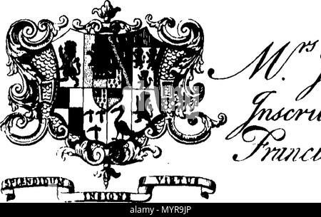 . Englisch: Fleuron aus Buch: Ein Essay zu einer topographischen Geschichte der Grafschaft Norfolk, mit der Beschreibung der Städte, Dörfer und Weiler,... Von Francis Blomefield, ... und fuhr fort, ab Seite 678, von Vol. III. Durch ... Charles Parkin,... 328 Ein Versuch in Richtung auf eine topographische Geschichte der Grafschaft Norfolk Fleuron T 125742-49 Stockfoto