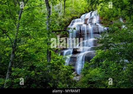 Daniel Kamm fällt oder Tom's Feder fällt - Pisgah National Forest - in der Nähe der Brevard, North Carolina, USA Stockfoto