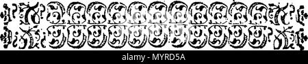 . Englisch: Fleuron aus Buch: Eine Geschichte der Gehrung Parlamentarischen abbies und konventualen Kathedrale Kirchen. Erzeige in die Zeiten der jeweiligen Stiftungen, und welche Änderungen Sie haben Durchgemacht. Mit einigen Beschreibungen ihrer Denkmäler und Dimensionen ihrer Gebäude, &c. Zusammen mit einem Katalog von Ihren abbats, Prioren, &c. Die beigefügt sind, verschiedenen anderen Listen der Direktion des Taucher Klöster; die Zahl der Mönche in die Kapitulation, und die Namen der letzten Abbats, Prioren, &c., die die gleiche unterschrieben; soweit sie kommen auf die Hand. Mit einem exakten Berücksichtigung der Relig Stockfoto