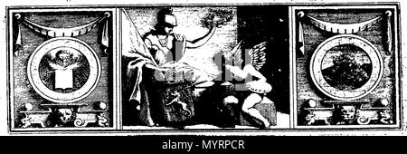 . Englisch: Fleuron aus Buch: Ein historisches und kritisches Wörterbuch. Von Monsieur Bayle. Ins Englische übersetzt, mit vielen Ergänzungen und Korrekturen, die der Autor sich selbst gemacht, die nicht in der französischen Ausgaben sind. ... A-B. 337 Ein historisches und kritisches Wörterbuch Fleuron T 143095-3 Stockfoto