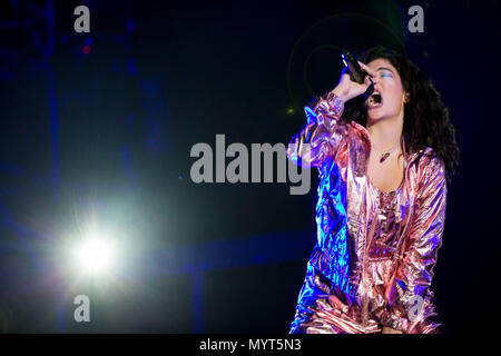 Porto, Portugal. 7. Juni 2018. NOS Primavera Sound 2018. LORDE führt am ersten Tag von NOS Primavera Sound 2018 in Porto, Portugal, stattfinden. Credit: Diogo Baptista/Alamy leben Nachrichten Stockfoto