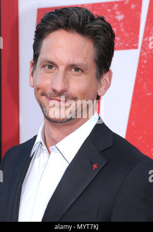 Los Angeles, USA. 7. Juni 2018. Regisseur Jeff Tomsic nimmt an Warner Bros. und New Line Cinema die Weltpremiere von "Tag" am 7. Juni 2018 im Regency Dorf Theater in Los Angeles, Kalifornien. Foto von Barry King/Alamy leben Nachrichten Stockfoto