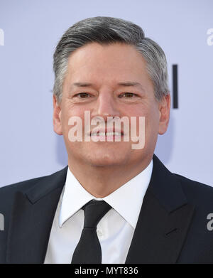 Hollywood, Kalifornien, USA. 7. Juni 2018. Ted Sarandos kommt für die AFI Life Achievement Award ehrt George Clooney auf der Dolby Theater. Credit: Lisa O'Connor/ZUMA Draht/Alamy leben Nachrichten Stockfoto