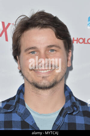 Hollywood, Ca. 07 Juni, 2018. Jason Ritter an der Jackie Wilson Geschichte Premiere auf dem Hologramm USA Theater in Hollywood, Kalifornien am 7. Juni 2018. Credit: Koi Sojer/Snap'n u Fotos/Media Punch/Alamy leben Nachrichten Stockfoto