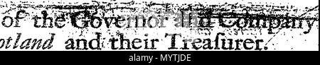 . Englisch: Fleuron aus Buch: Antworten für Alexander Mackenzie von Fraserdale, zu der Petition der Gouverneur und die Firma der Bank von Schottland und deren Schatzmeister. 366 Antworten für Alexander Mackenzie von Fraserdale, zu der Petition der Gouverneur und die Firma der Bank von Schottland und ihrem Schatzmeister Fleuron T 222716-1 Stockfoto