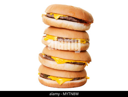 Burger Stapel Stockfoto