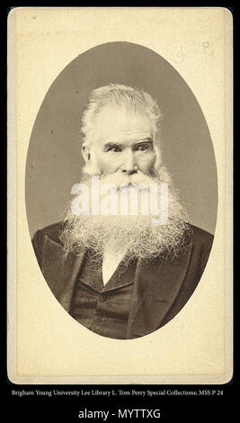 Call #: MSS P 24 Kasten 2 Ordner 8. Orson Pratt büste Portrait. zwischen ca. 1875 und ca. 1883 1 222 MSS P24B2F8 Stockfoto