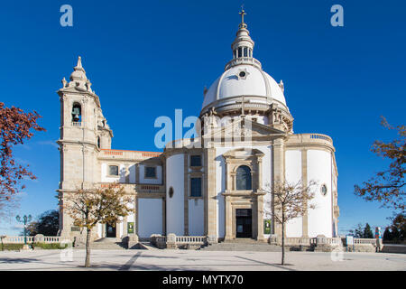 Santuário Nossa Senhora do Sameiro Braga Portugal [Heiligtum Unserer lieben Frau von Sameiro] Stockfoto