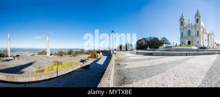 Santuário Nossa Senhora do Sameiro Braga Portugal [Heiligtum Unserer lieben Frau von Sameiro] Stockfoto