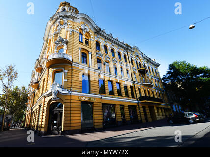 Schönen Jugendstil-bauten in Odessa, Ukraine. Stockfoto