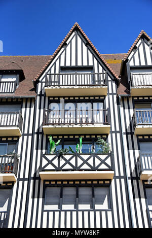 Rue Wunsch Le Hoc, Deauville, Normandie, Frankreich, Europa Stockfoto