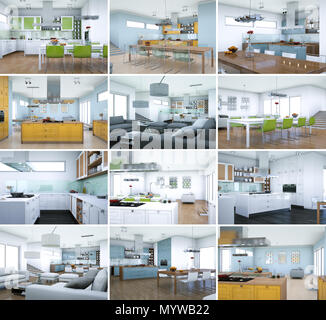 Moderne Loft Innenarchitektur Stockfoto