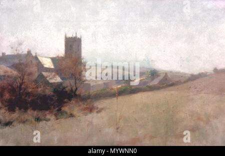 . St. Levan's Church, Cornwall. . 1892. Farquhar McGillivray Knowles (1859 - 1932) Beschreibung der Kanadischen Maler Geburtsdatum / Tod 22. Mai 1859 9. April 1932 Ort der Geburt / Tod in Syracuse, New York, USA, Toronto, Ontario, Kanada Arbeit Lage Kanada, New York Authority control: Q 17479683 VIAF:? 104147528 3 St. Levan's Church, Cornwall, 1892 Stockfoto